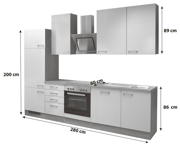 KUCHYNSKÁ LINKA NEPAL 280 280 cm FlexWell - Online Only kuchyne, Online Only