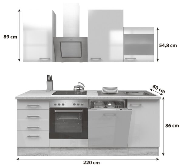 KUCHYNSKÁ LINKA NEPAL 220 220 cm FlexWell - Online Only kuchyne, Online Only
