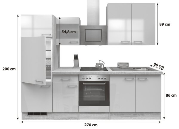 KUCHYNSKÁ LINKA NEPAL 270 270 cm FlexWell - Online Only kuchyne, Online Only