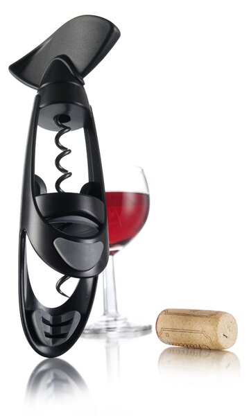Vývrtka Twister Vacu Vin - čierna