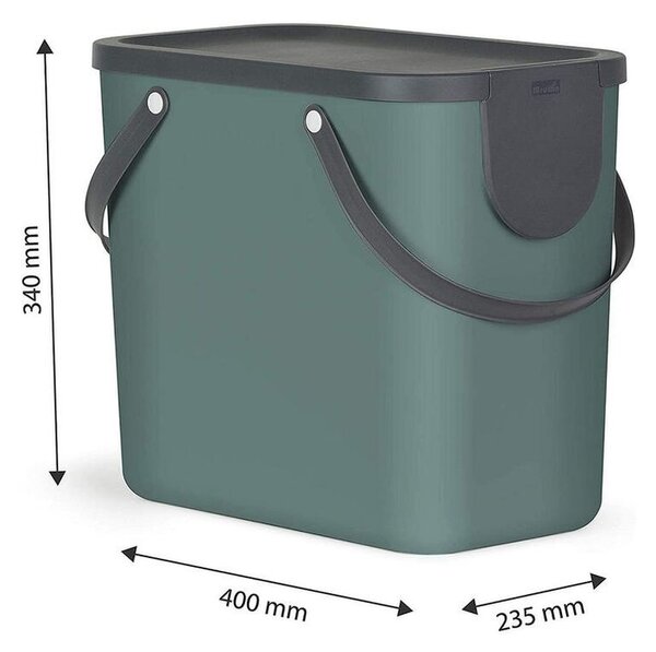 Kôš na triedený odpad ALBULA zelený 25 l