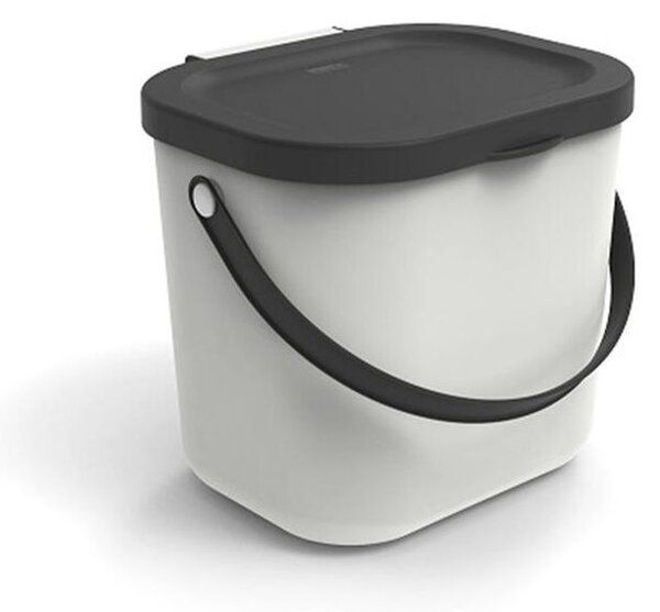 Kôš na triedený odpad ALBULA biely 6 l