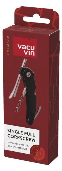 Vývrtka Single Pull Vacu Vin - čierna