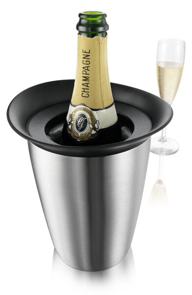 Chladiaca nádoba na sekt s aktívnou vložkou ELEGANT Vacu Vin - nerez
