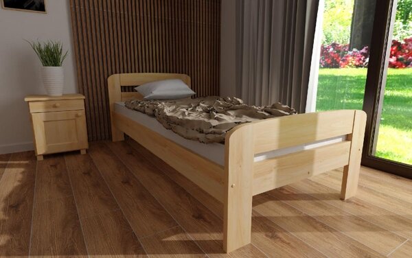 Zvýšená posteľ z masivu Andula 80x200 cm + rošt ZADARMO