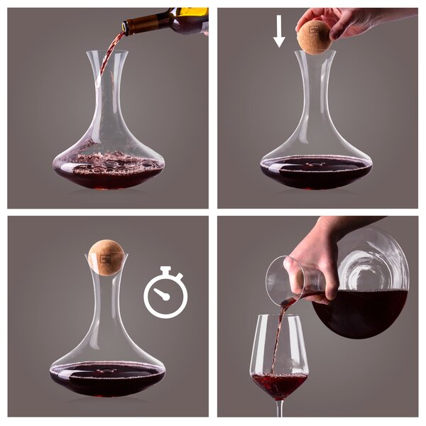 Dekantér na víno Vacu Vin - krištáľové sklo