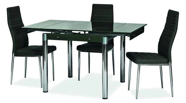 Najlacnejsinabytok GD082 jedálenský stôl rozkladací, čierny