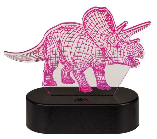 Detská lampička 3D TRICERATOPS