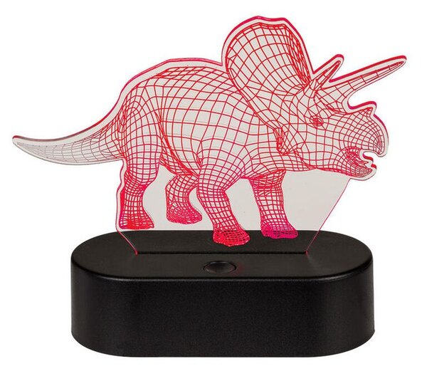 Detská lampička 3D TRICERATOPS