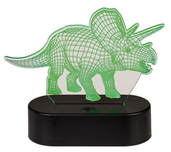 Detská lampička 3D TRICERATOPS