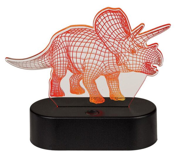 Detská lampička 3D TRICERATOPS