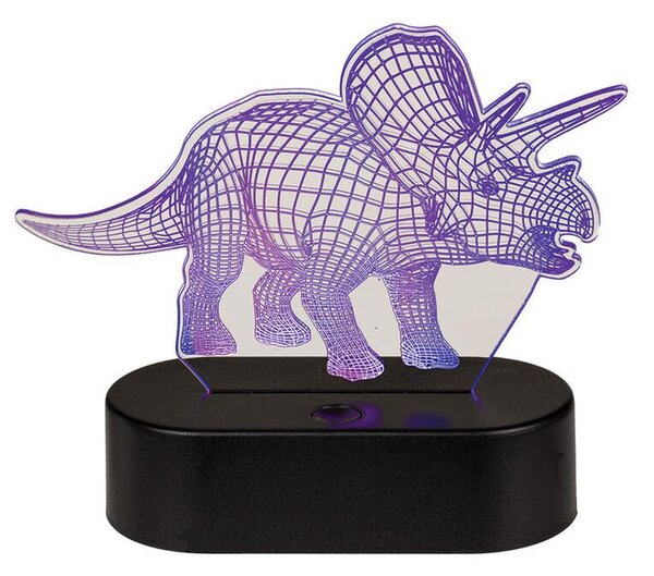 Detská lampička 3D TRICERATOPS