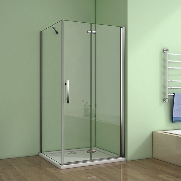Obdĺžnikový sprchovací kút MELODY B8 120x80 cm so zalamovacími dverami vrátane sprchovej vaničky z liateho mramoru