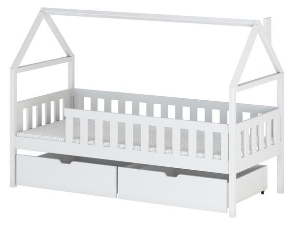 Detská posteľ s úložným priestorom MARTINA - 80x200, biela