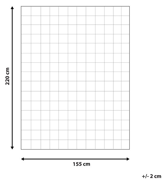 Posteľná prikrývka biela letná 155 x 220 cm zo zmesi polyesteru a bavlny prešívaný paplón s ľahkou výplňou
