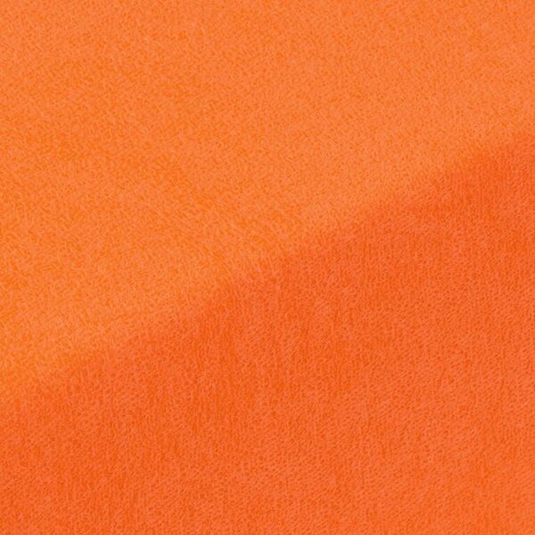 Napínacia plachta na posteľ froté EXCLUSIVE oranžová 90 x 200 cm