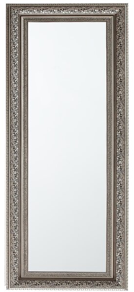 Závesné zrkadlo na stenu zlatá syntetický materiál sklo 51 x 141 cm obdĺžnikový tvar dekoratívny rám tradičný glamour štýl doplnky