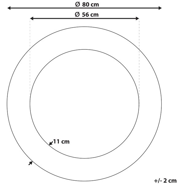 Nástenné závesné zrkadlo zlaté okrúhle 80 cm maľovaný rám dekoratívny doplnok