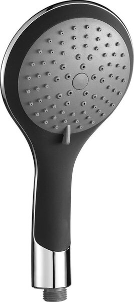Ručná masážna sprcha 5 režimov sprchovanie, priemer 115mm, čierna / chróm BROADWAY (60760)