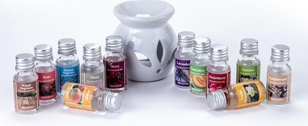 Aromalampa s 12 vonnými olejmi