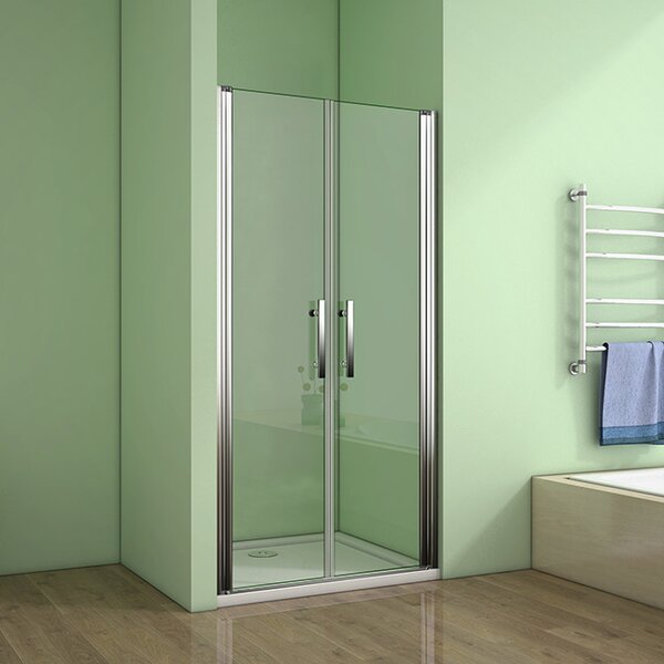 Sprchové dvere MELODY D2 90 dvojkrídlové 86 – 90x195 cm, číre sklo