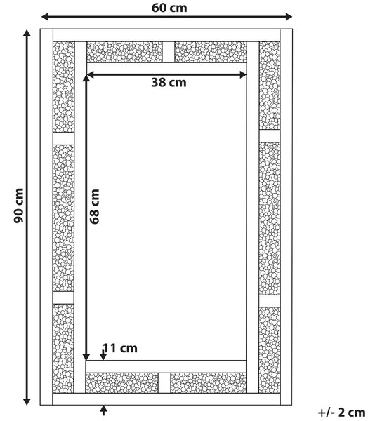 Nástenné zrkadlo strieborná MDF sklo 60 x 90 cm obdĺžnikový tvar lesklý povrch ozdobný rám moderný glamour štýl obývačka spálňa