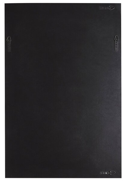 Nástenné zrkadlo strieborná MDF sklo 60 x 90 cm obdĺžnikový tvar lesklý povrch ozdobný rám moderný glamour štýl obývačka spálňa