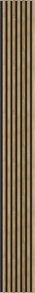 Mexen Lam-F, akustické stenové lamely 275 × 31,5 cm, filc 6 mm, dub medový, S105-275317-2812-066