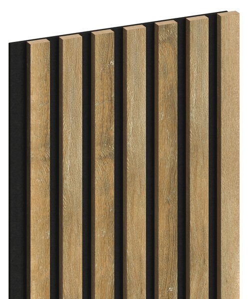 Mexen Lam-F, akustické stenové lamely 275 × 31,5 cm, filc 6 mm, dub medový, S105-275317-2812-066