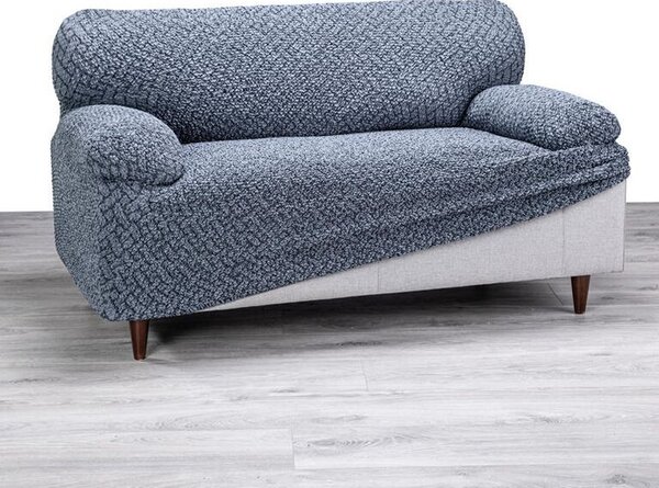 Bielastické poťahy VENEZIA modrá trojkreslo (š. 170 - 220 cm)