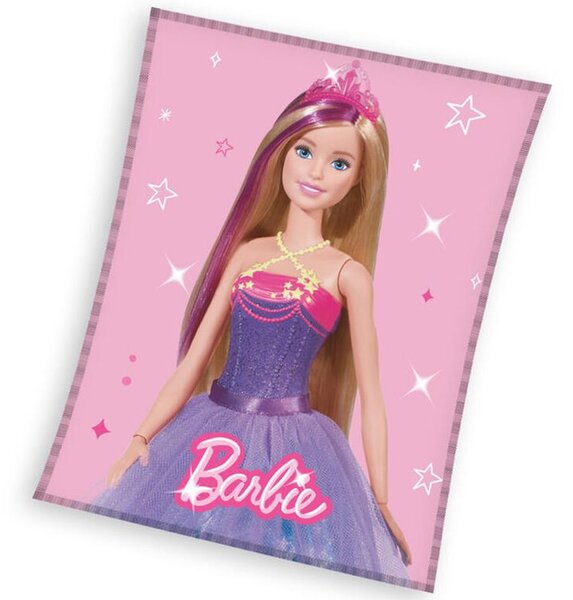 Fleecová detská deka BARBIE Princezná 150 x 200 cm