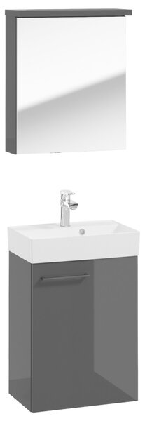 HOSŤOVSKÁ KÚPEĽŇA, antracitová, 50 cm MID.YOU - Kúpeľňové skrinky, Online Only