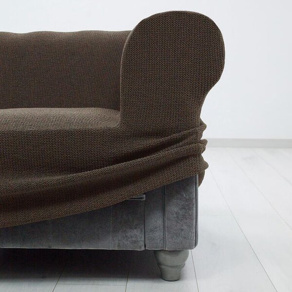 Super strečové poťahy HARMONIA tabaková taburetka (40 - 60 cm)