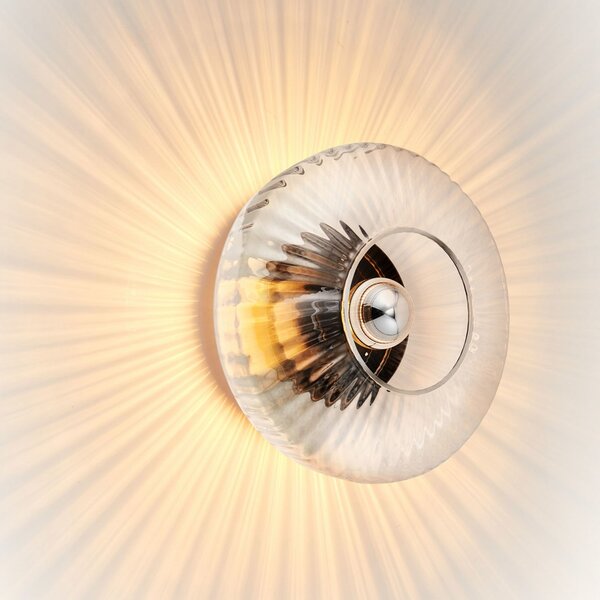 New Wave Optic Nástenné Svietidlo XL Clear/Silver - Design By Us DESIGN BY US