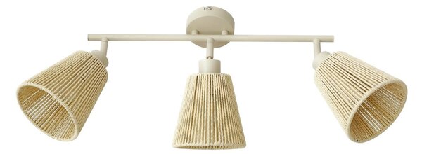 Stropné Lampa Lindby, Anuva, stmievateľné, Béžová, Obývacia izba, Papier / Kartón, Škandinávsky