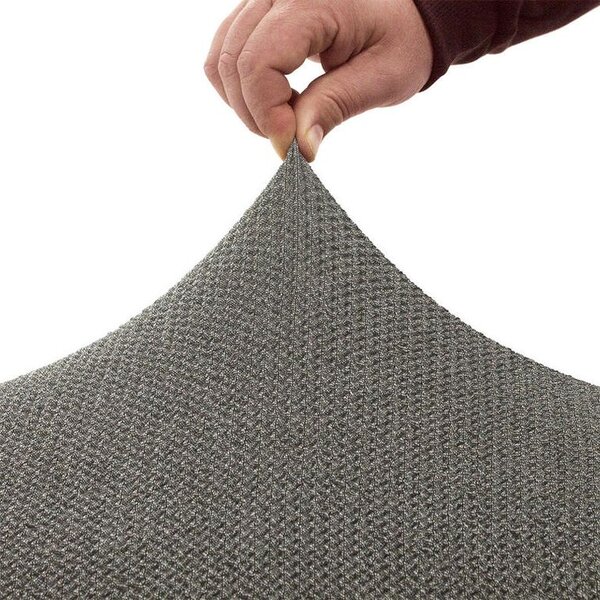 Super strečové poťahy HARMONIA šedá taburetka (40 - 60 cm)