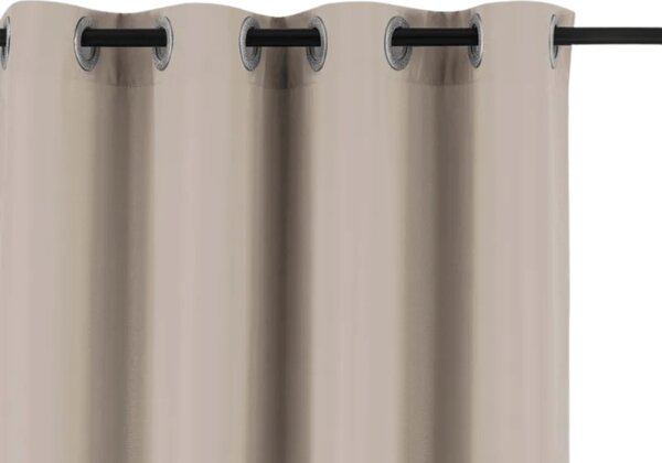 Záhradný záves GARDIO EASY vodeodolný 150x200 cm, béžový Zavesenie: Kovové krúžky