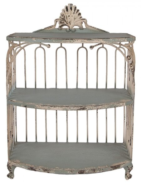 Wall Cabinet 38x23x55 Cm Green Metal - 38*23*55 cm - Clayre & Eef