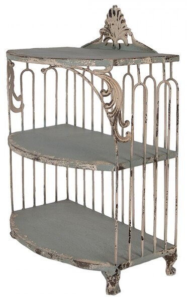 Wall Cabinet 38x23x55 Cm Green Metal - 38*23*55 cm - Clayre & Eef