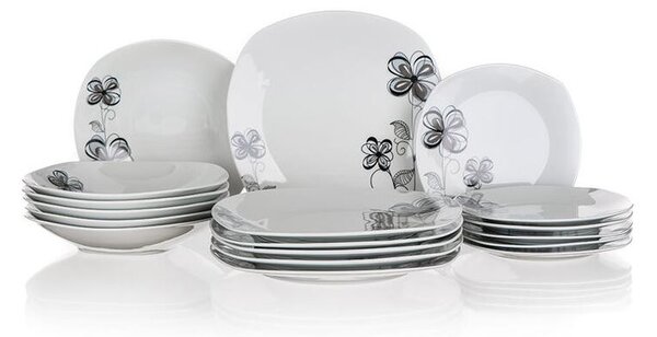 Porcelánová sada tanierov FLOREA 18 ks