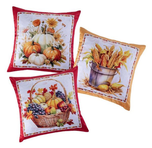 Sada 3 ks obliečok na vankúšiky PUMPKINS 40 x 40 cm