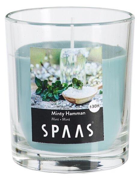 SPAAS Vonná sviečka v skle Minty Hamman, 7 cm
