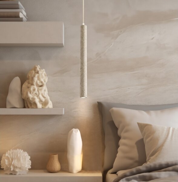 LED luster na lanku LEONARD LED/7W/230V béžový