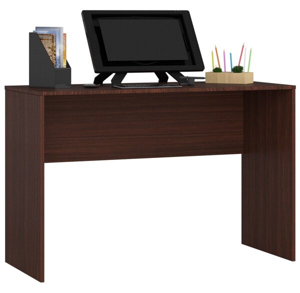 Ak furniture Rohový psací stůl B-17 s komodou wenge