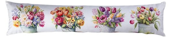 Vankúšik proti prievanu KVETY V KVETINÁČI 20 x 90 cm