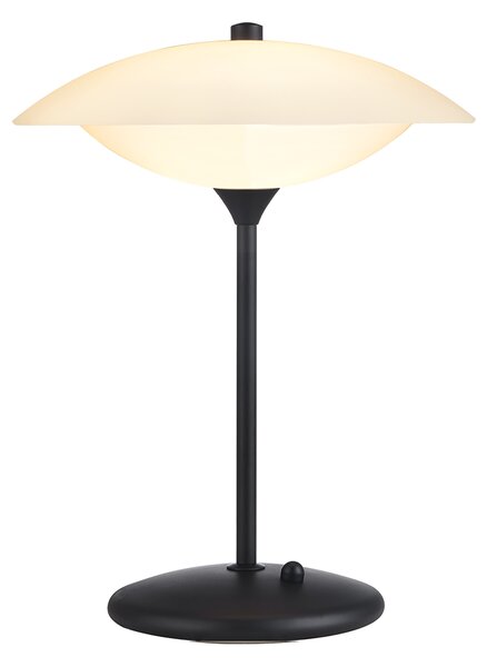 Halo Design 991324 stolná lampa Baroni opál/čierna, 40cm
