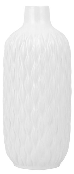 Dekoratívna váza na stôl biela keramická 31 cm Glam