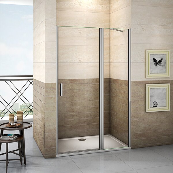 Sprchové dvere LUREN D5 100 jednokrídlové s pevnou stenou 98 – 101x195 cm