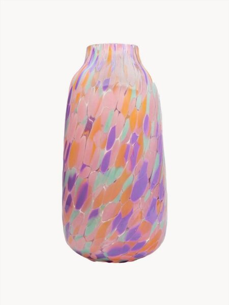 Ručne fúkaná váza Confetti, V 26 cm