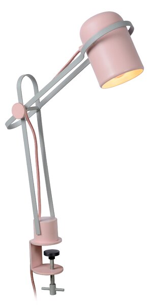 Stolná lampa BASTIN Clamp 1/E14 Pink